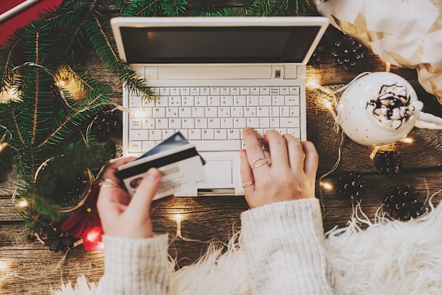 Christmas shopping credit card