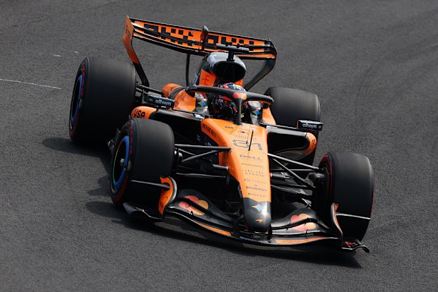 Oscar Piastri of Australia driving the (81) McLaren MCL40.