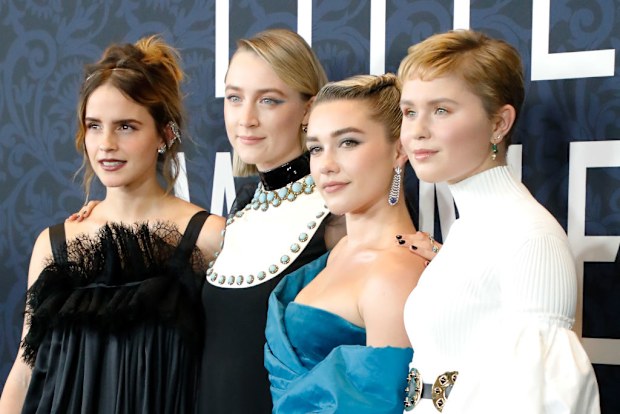 Emma Watson, Saoirse Ronan, Florence Pugh, and Eliza Scanlen attend the world premiere of "Little Women" 