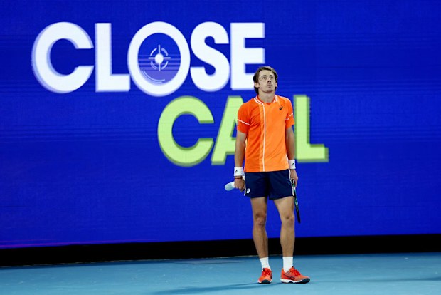 Alex de Minaur of Australia at Melbourne Park.