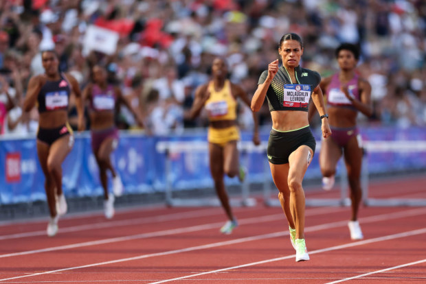 2024 U.S. Olympic Team Track & Field Trials; Sydney McLaughlin-Levrone competes in the women's 400 meter hurdles final.