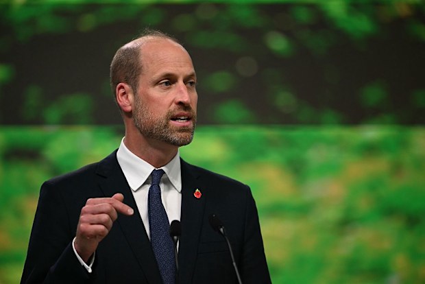 BELEM, BRAZIL - NOVEMBER 6: Prince William, Prince of Wales, speaks during the COP30 UN climate conference in Belem, Para State, Brazil, on November 6, 2025. The 2025 United Nations Climate Change Conference, or COP30, is taking place from November 10-21 in Belém, the capital of Brazil's Pará state, and gateway to the lower Amazon region. World leaders and scientists attending this year's conference are tasked with reinforcing multilateral collaboration, connecting climate change to individuals 