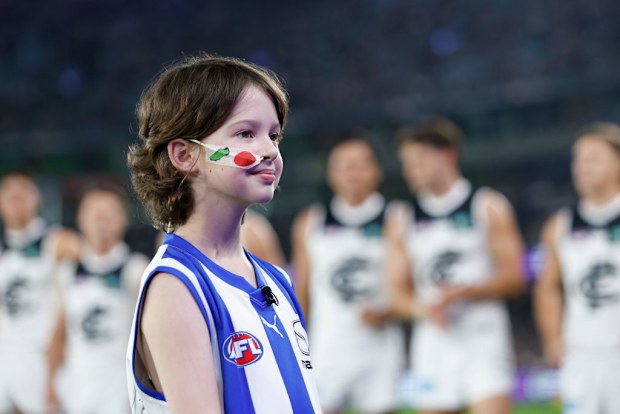Good Friday ambassador Imogen Mulgrew will present the 2024 premiership cup to North Melbourne should they defeat Brisbane.