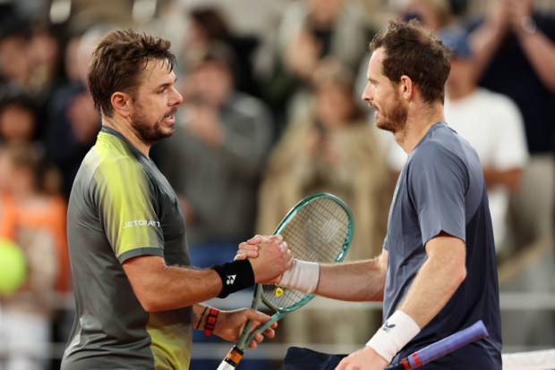 Day One of the 2024 French Open at Roland Garros. Stan Wawrinka vs Andy Murray. 