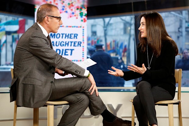 Weiss being questioned by former US TODAY host Matt Lauer on NBC.