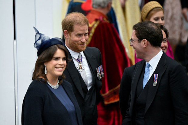 Prince Harry, Duke of Sussex, Princess Eugenie and her husband Jack Brooksbank