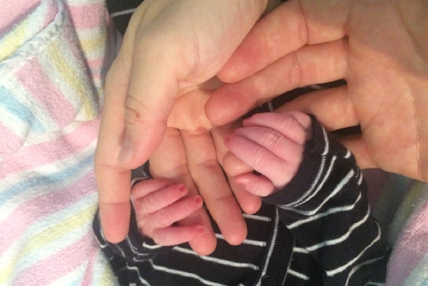 The couple is grateful for the care they received at The Mater hospital in Sydney.