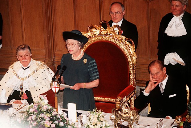 The Queen's speech at Guildhall on her 40th Anniversary, in 1992 - the "Annus Horribilis".