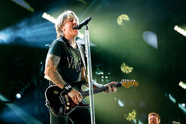 NASHVILLE, TENNESSEE - JUNE 06: Keith Urban performs on the main stage during CMA Fest 2025 at Nissan Stadium on June 06, 2025 in Nashville, Tennessee. (Photo by Jason Kempin/Getty Images)