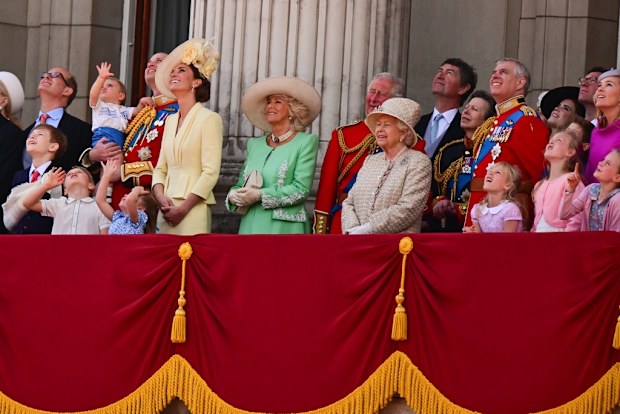 The royal gather at Buckingham Palace for Trooping The Colour in 2019.
