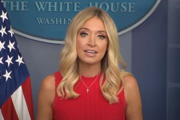 Kayleigh McEnany White House Briefing hosting conference