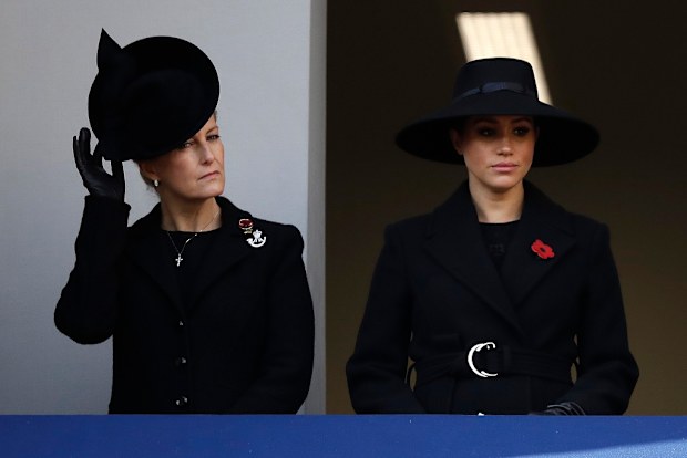 Meghan Sophie, Countess of Wessex attend the Remembrance Sunday ceremony at the Cenotaph in Whitehall.