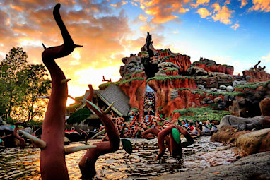 Splash Mountain, Orlando, Florida and Anaheim, California