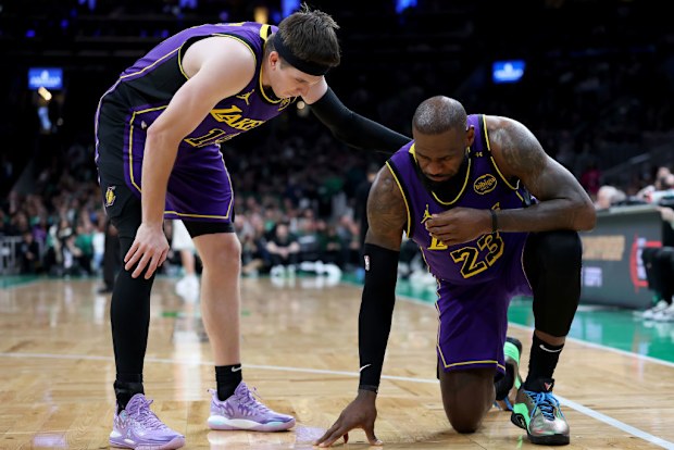 NBA news 2025: Los Angeles Lakers v Boston Celtics result, video, highlights, LeBron James injury, comments