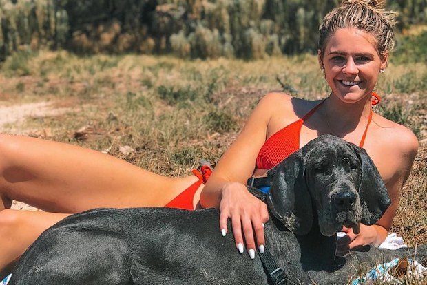 Shayna Jack and her dog Hugo.