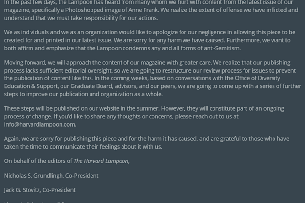 The following statement has been published on the website.