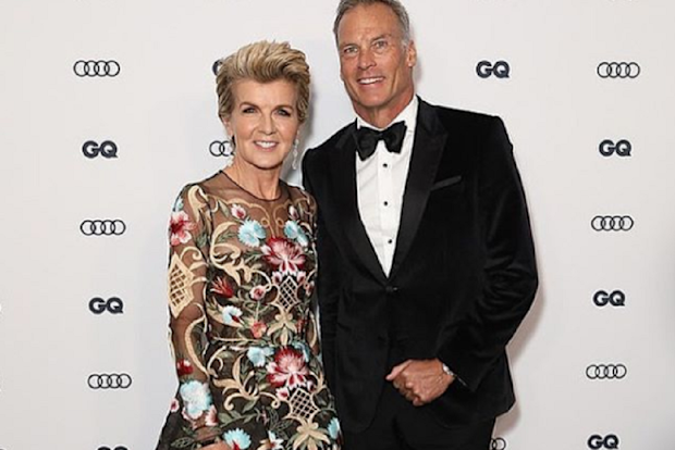 Julie Bishop with her partner David Panton.