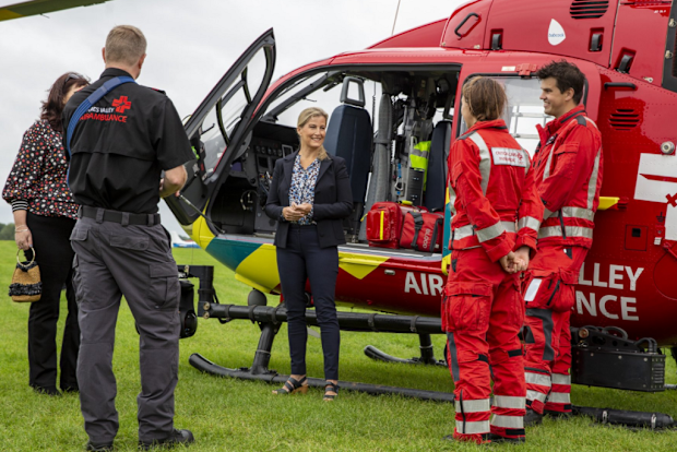 Sophie spoke to staff and volunteers at the visit.