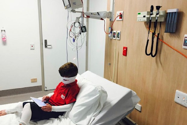 Ryder in hospital
