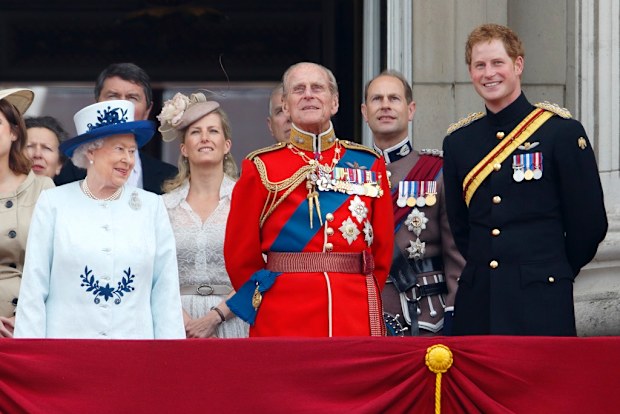 Prince Harry Trooping the Colour