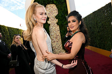 Nicole Kidman and Salma Hayek catch up like old friends