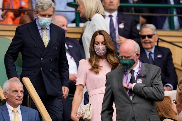 Kate Middleton arrives at Wimbledon.