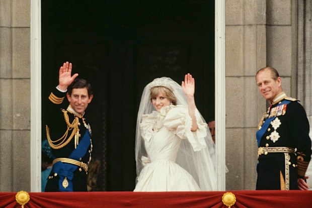 Prince Charles and Princess Diana wedding day.