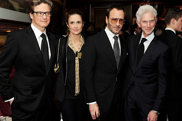 Tom Ford, Richard Buckley, Colin Firth and Livia Firth 2013.