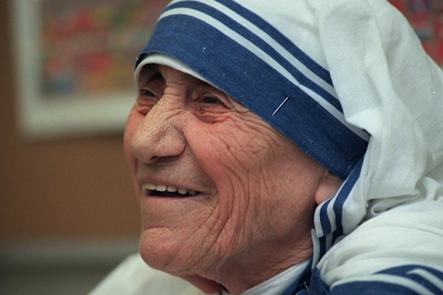 Mother Teresa in New York in 1997. (AAP file)