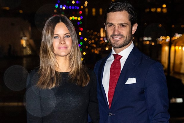 Princess Sofia of Sweden and Prince Carl Philip of Sweden attend the concert Christmas in Vasastan at  Gustaf Vasa Church on December 21, 2019 in Stockholm, Sweden.