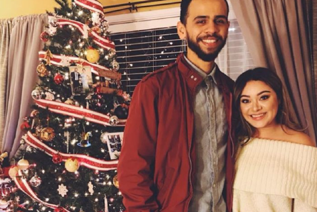 Kristal Amezquita and her partner Diego.
