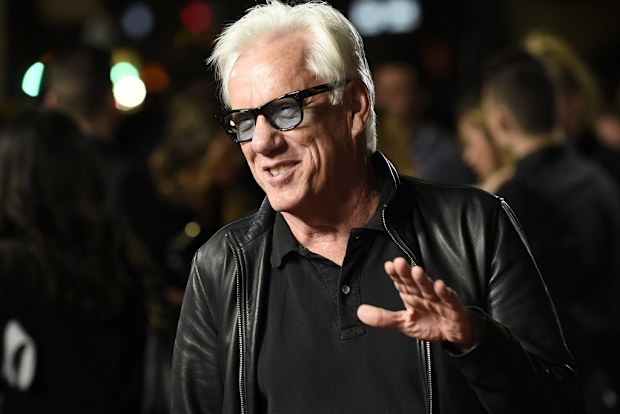 FILE - Actor James Woods attends the premiere of the film "Bleed for This" in Beverly Hills, Calif., Nov. 2, 2016. (Photo by Chris Pizzello/Invision/AP, File)