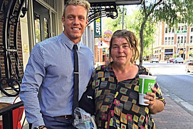 Greg Smith with Amy Joe. (Facebook)
