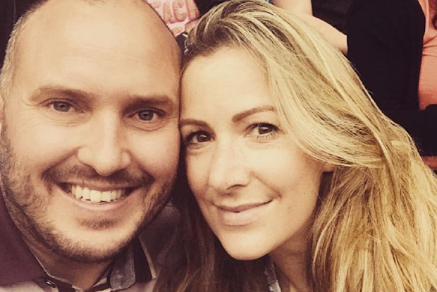 With his late wife Rachael Bland.