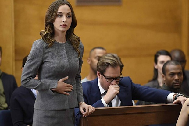 Eliza Dushku and Michael Weatherly on 'Bull'