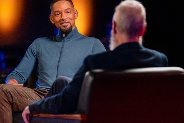 Will Smith is interviewed by David Letterman.