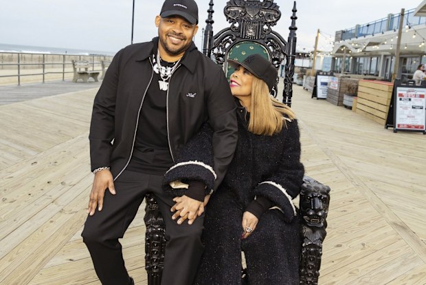 This image released by Lifetime shows talent manager Will Selby, left, with Wendy Williams, subject of the Lifetime documentary "Where is Wendy Williams?"  