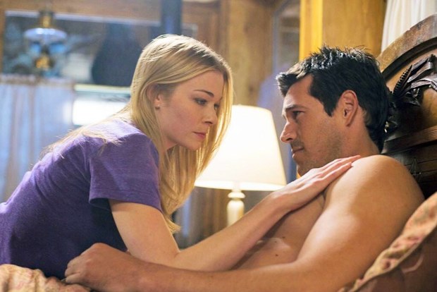 LeAnn Rimes and Eddie Cibrian on the set of their 2009 movie Northern Lights.