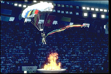 World first flight marred by doves (Seoul, 1988) 
