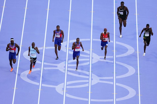 Paris Olimpiyat Oyunları'nda erkekler 200m finali.