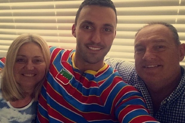 Nic with mum Cathie and dad 