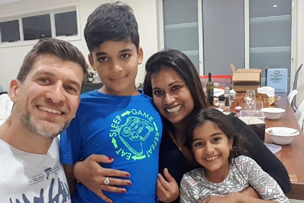 Ayla with her family.