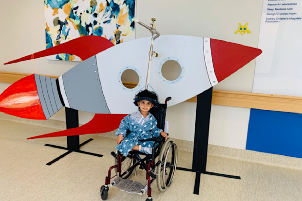 Kiveyn Nine Telethon posing at hospital
