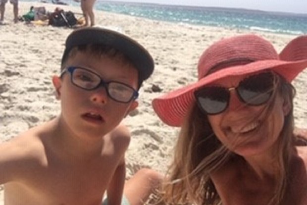 Natalie and Max at the beach