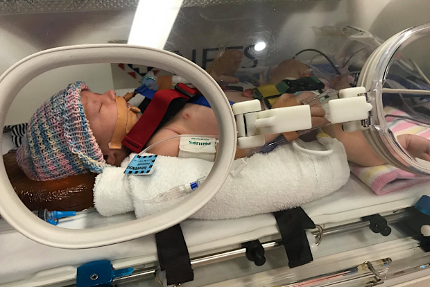 Joey was in NICU for three weeks.