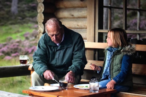 Prince Philip and Mia Tindall photo shared by Mike Tindall on Instagram, taken by the Duchess of Cambridge