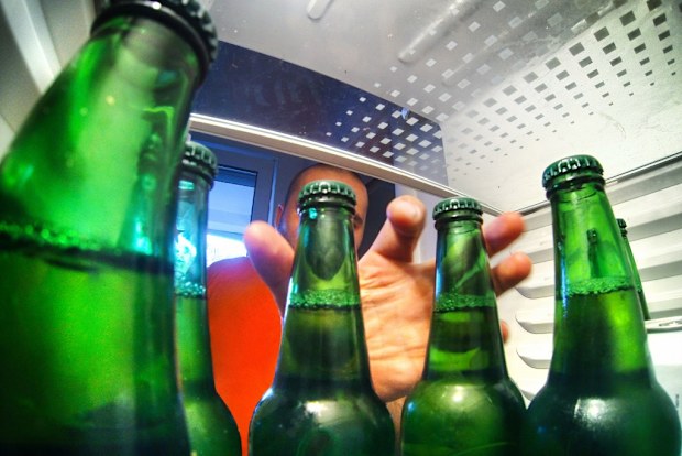 Beer in fridge