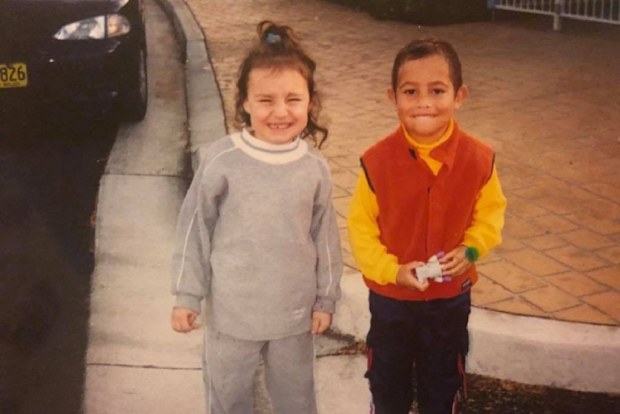 Karlie and brother.