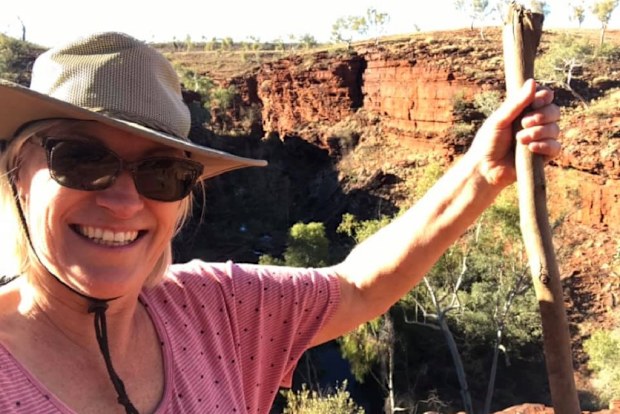 Andrea Row hiking RA diagnosis