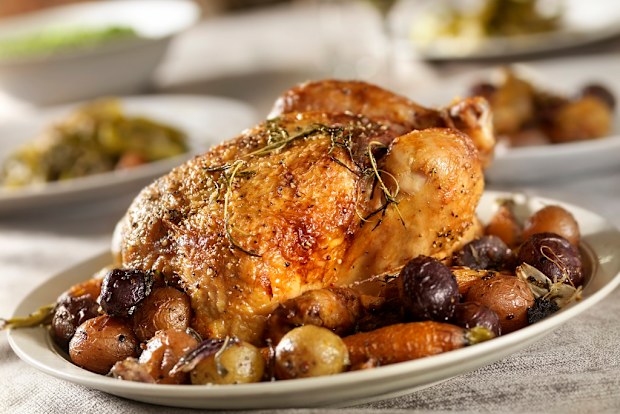 At Aldi you can purchase roast chicken for just $2.99 per kilo.